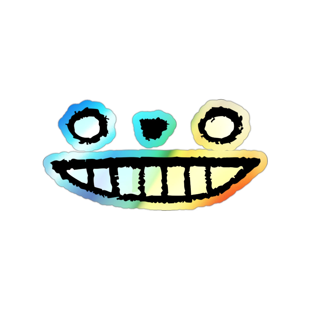 "HOLO GRIN" sticker