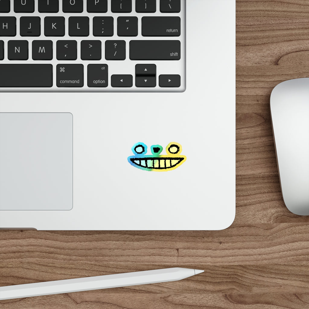 "HOLO GRIN" sticker