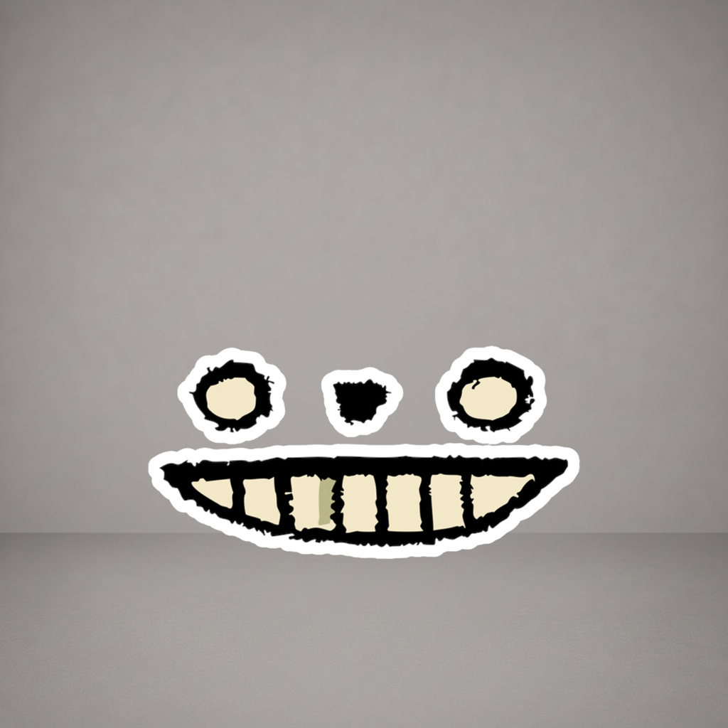 "GRIN" STICKER